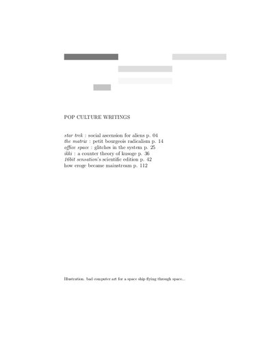 Popular culture writings