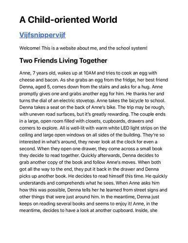 A Child Oriented World