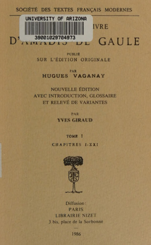 Le premier livre d'Amadis de Gaule