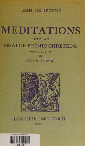 Meditations avec un Essai de poems chretiens
