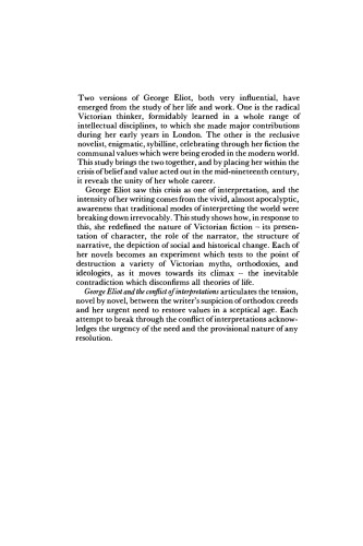 George Eliot and the Conflict of Interpretations: A Reading of the Novels