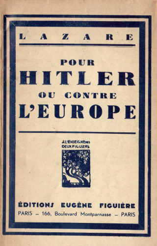 Pour Hitler ou contre l'Europe