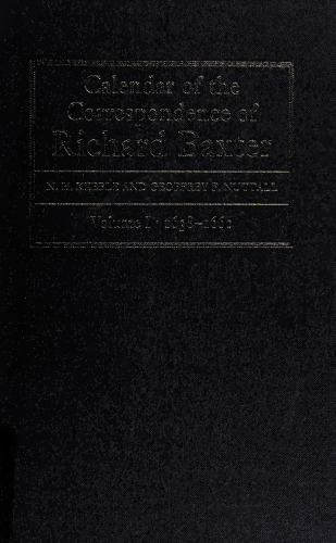 Calendar of the Correspondence of Richard Baxter