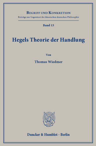 Hegels Theorie der Handlung
