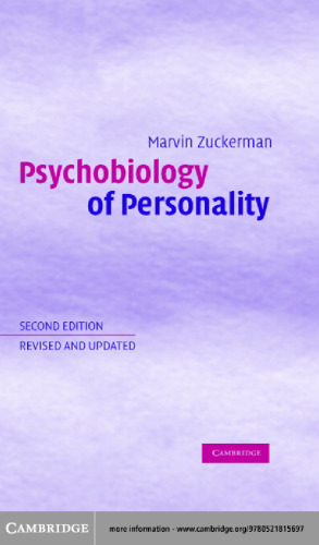 Psychobiology of Personality (Problems in the Behavioural Sciences)