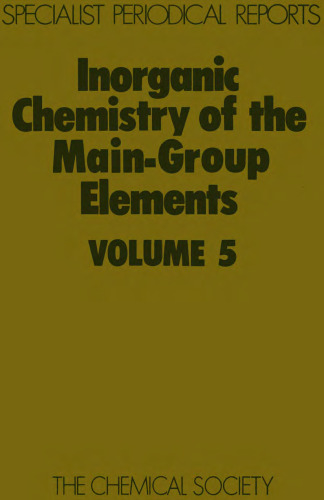 Inorganic Chemistry of the Main-group Elements: v. 5 (Specialist Periodical Reports)