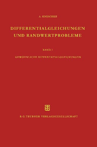 Gewöhnliche Differentialgleichungen