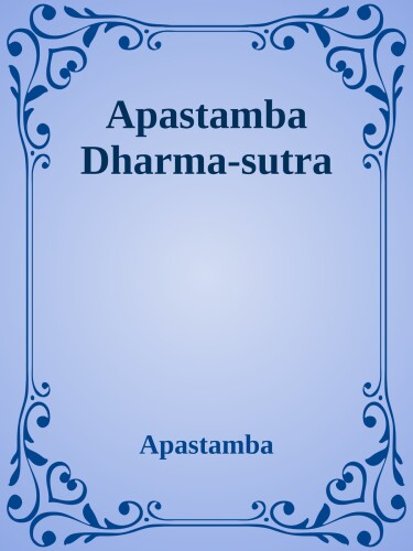 Apastamba Dharma-sutra