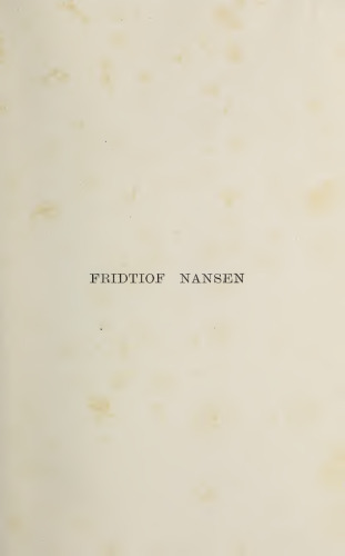 Fridtiof Nansen, 1861-1893