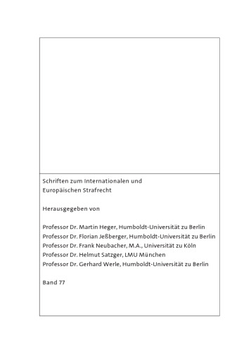 Selektivität im Völkerstrafrecht : Ein Plädoyer für eine repräsentationsgeleitete Auswahlstrategie im Lichte der Strafzwecke