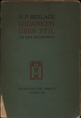 Gedanken über Stil in der Baukunst