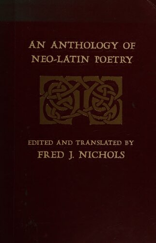 An Anthology of neo-Latin poetry