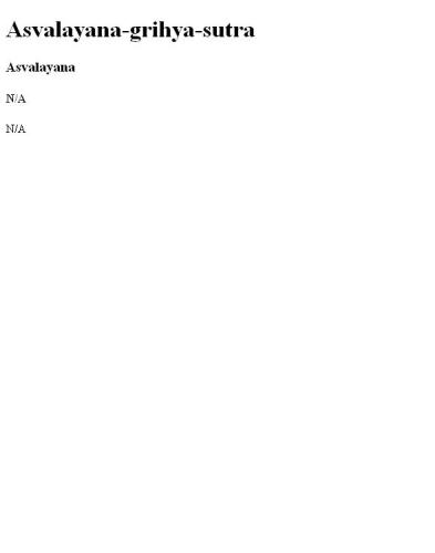 Asvalayana-grihya-sutra