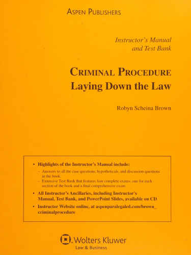 Criminal Procedure: Laying Down the Law