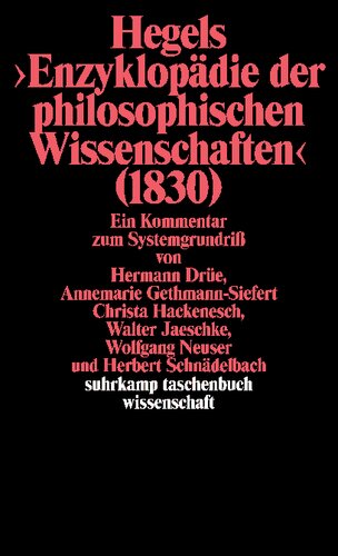 Hegels »Enzyklopädie der philosophischen Wissenschaften«