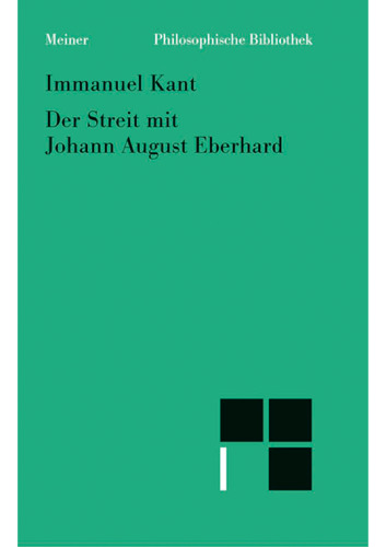 Der Streit mit Johann August Eberhardt