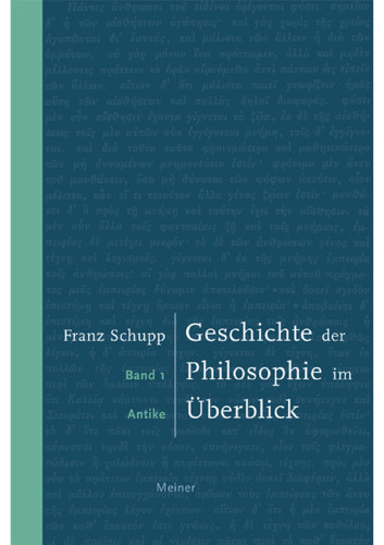 Geschichte der Philosophie im Überblick: Bd. 1: Antike