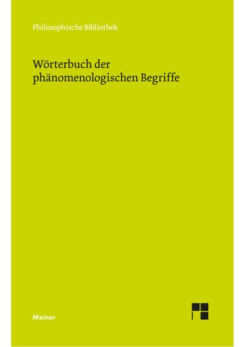 Wörterbuch der phänomenologischen Begriffe