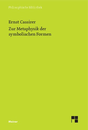 Zur Metaphysik der symbolischen Formen