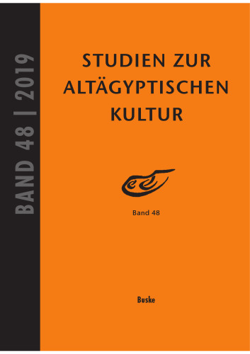 Studien zur Altägyptischen Kultur, Band 48