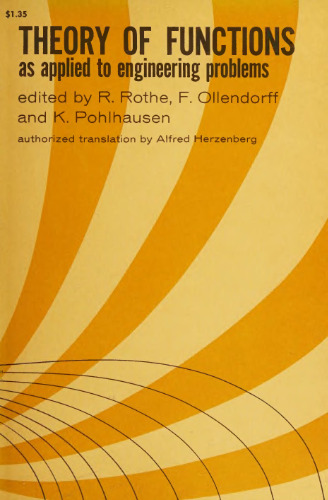 Theory of Functions as Applied to Engineering Problems