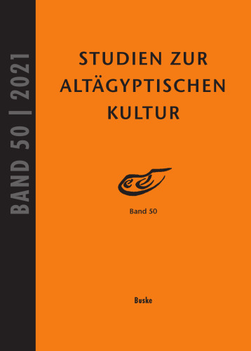 Studien zur Altägyptischen Kultur, Band 50