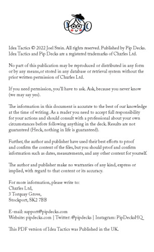 Idea Tactics: Ditch creative block. Unleash big ideas.