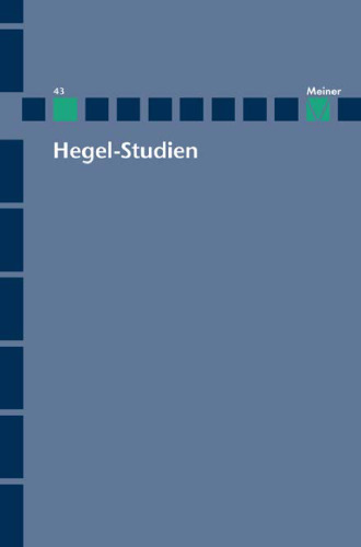 Hegel-Studien. Band 43