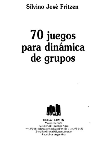 70 juegos para dinámica de grupos