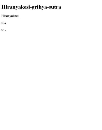 Hiranyakesi-grihya-sutra