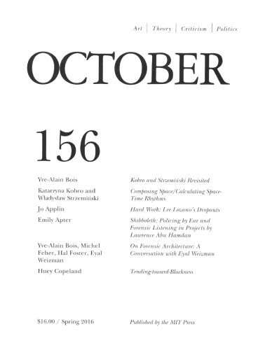 October Vol. 156, Spring 2016