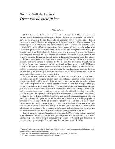 Discurso De Metafisica  Metaphysics Discourse (Humanidades   Humanities)