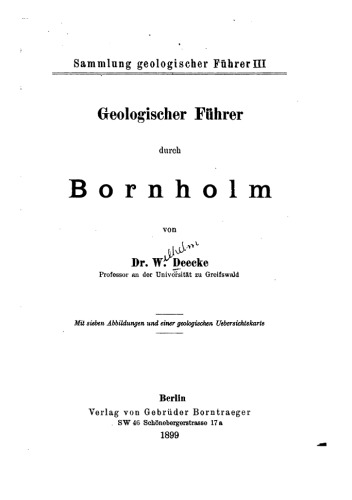 Geologischer Führer durch Bornholm