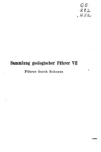 Geologischer Führer durch Schonen