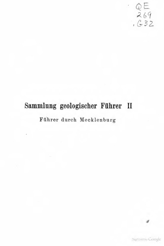 Geologischer Führer durch Mecklenburg