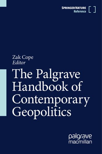 The Palgrave Handbook of Contemporary Geopolitics