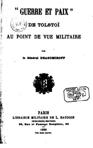 Guerre et Paix de Tolstoï au point de vue militaire