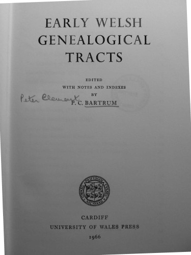 Early Welsh Genealogical Tracts