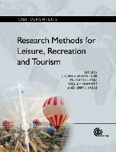 Research Methods for Leisure, Recreation and Tourism [OP] (Tourism Studies)