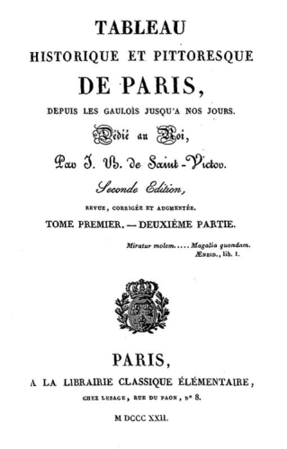 Tableau historique et pittoreque de Paris, des Gaulois jusqu'à nos jours - tome 1, partie 2