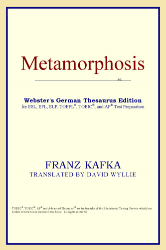 Metamorphosis (Webster's German Thesaurus Edition)