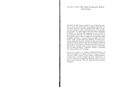 Affect and the rise of right-wing populism