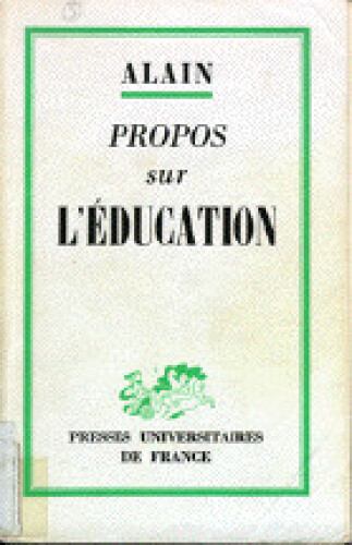 Propos sur l'éducation