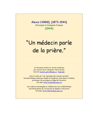 Un médecin parle de la prière