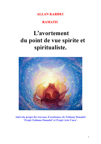 L'avortement du point de vue spirite et spiritualiste