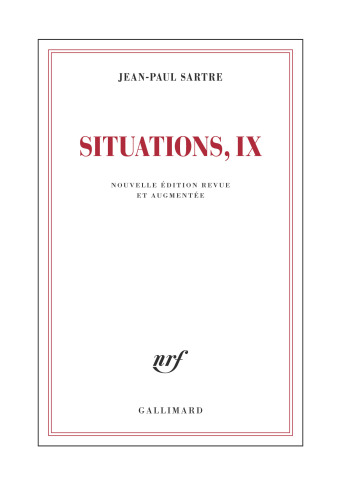 Situations, IX (nouv. éd.)