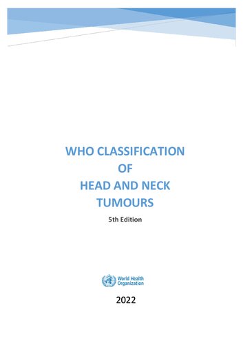 WHO Classification of Head and Neck Tumours