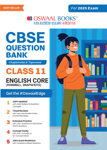 Oswaal CBSE Class 11th English Core Question Bank