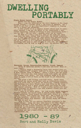 Dwelling Portably 1980-89