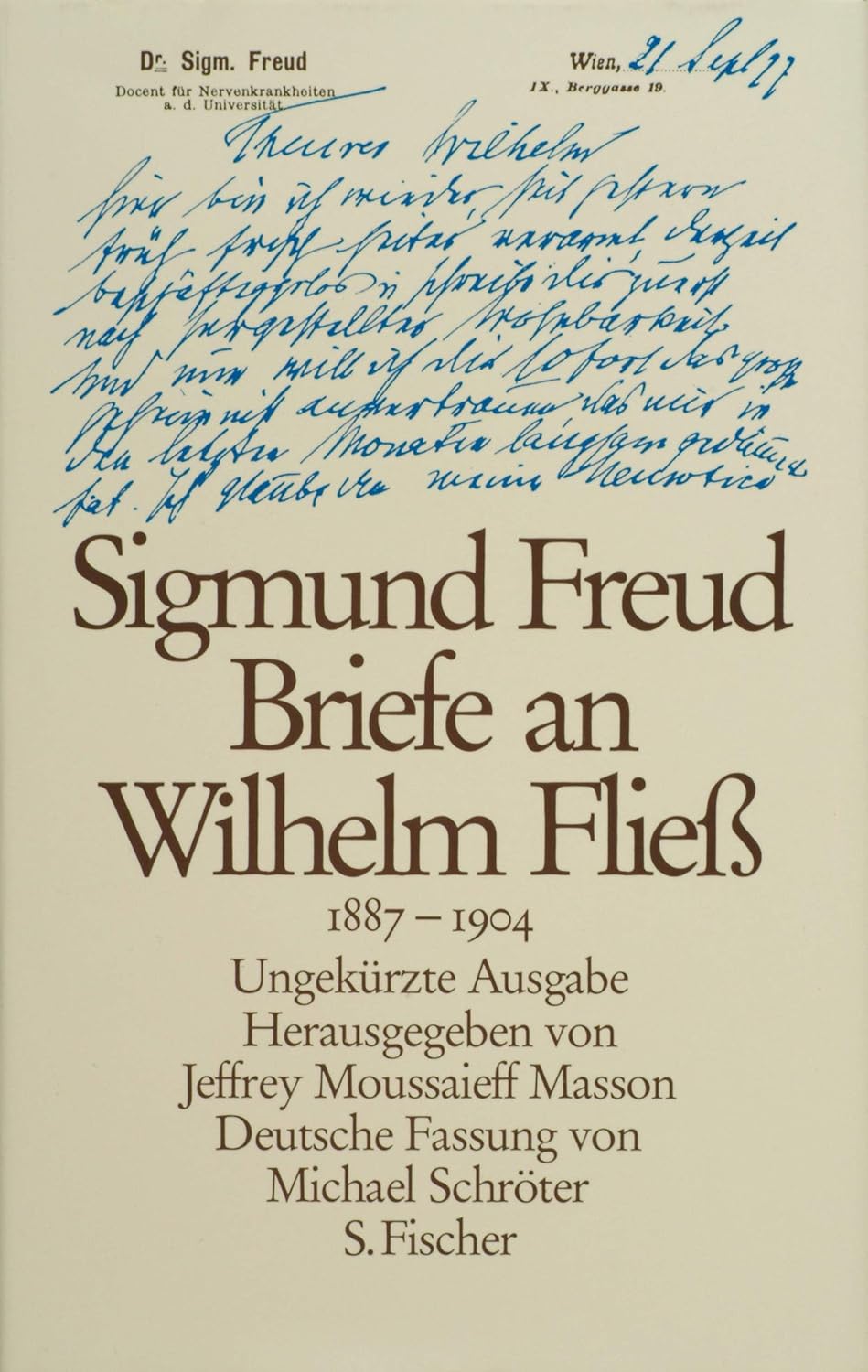 Briefe an Wilhelm Fliess, 1887-1904
